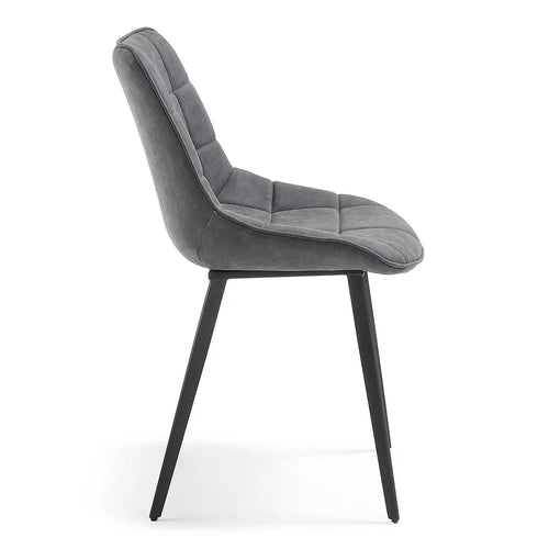 Bild 1 in Galerieansicht laden. 2er Set Stuhl ADAM in Stoff graphite - Sitzdesign
