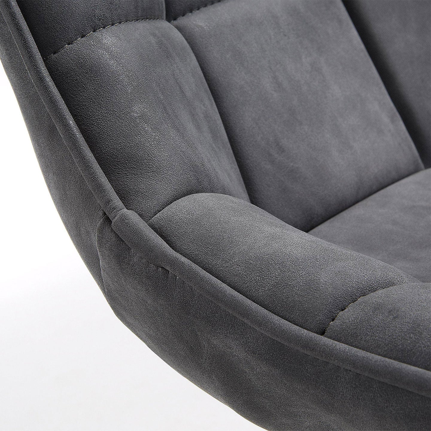 2er Set Stuhl ADAM in Stoff graphite - Sitzdesign