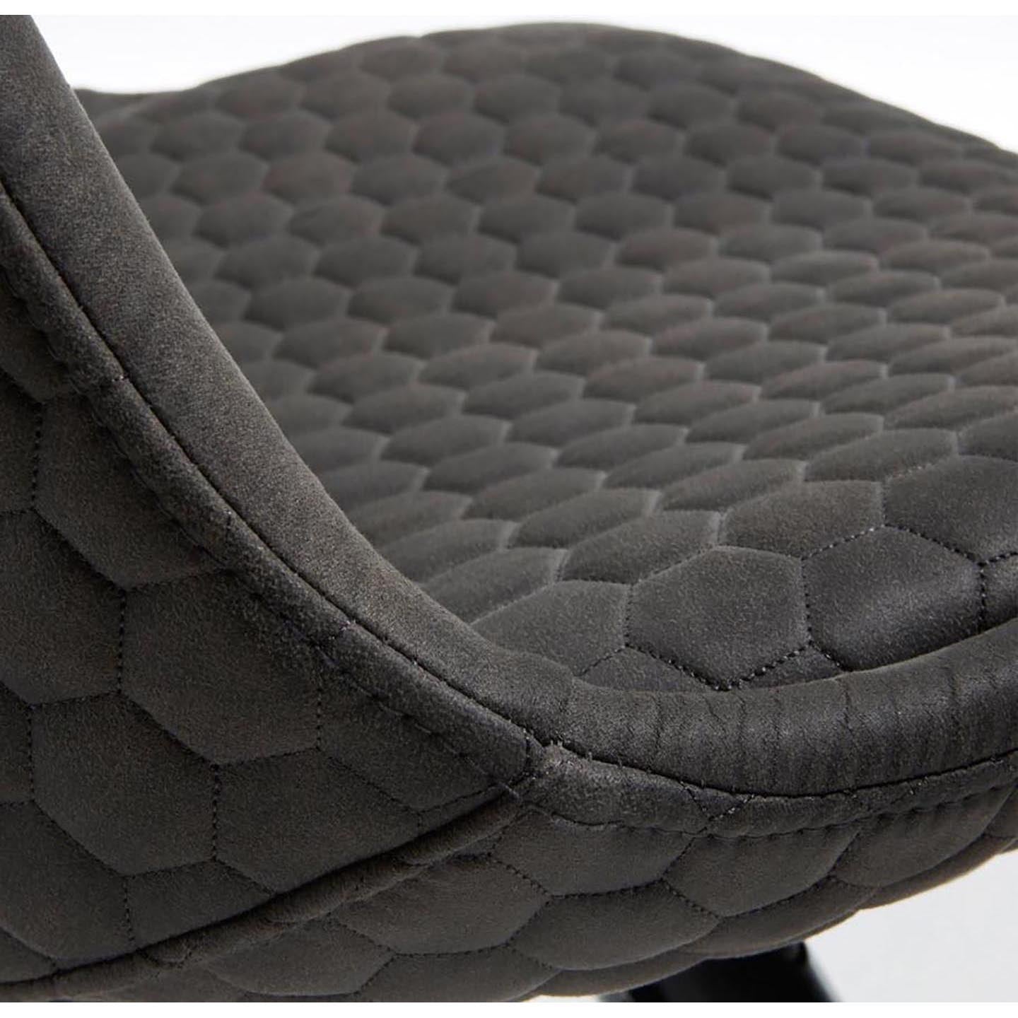 2er Set-Stuhl LARS in Microfaser graphite - Sitzdesign