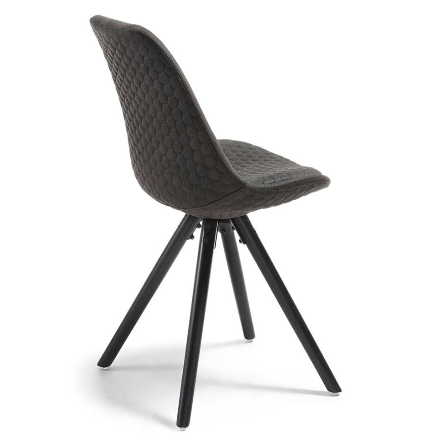 2er Set-Stuhl LARS in Microfaser graphite - Sitzdesign