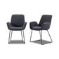 2er Set Stuhl mit Armlehnen LISA in Stoff Manhattan - Sitzdesign