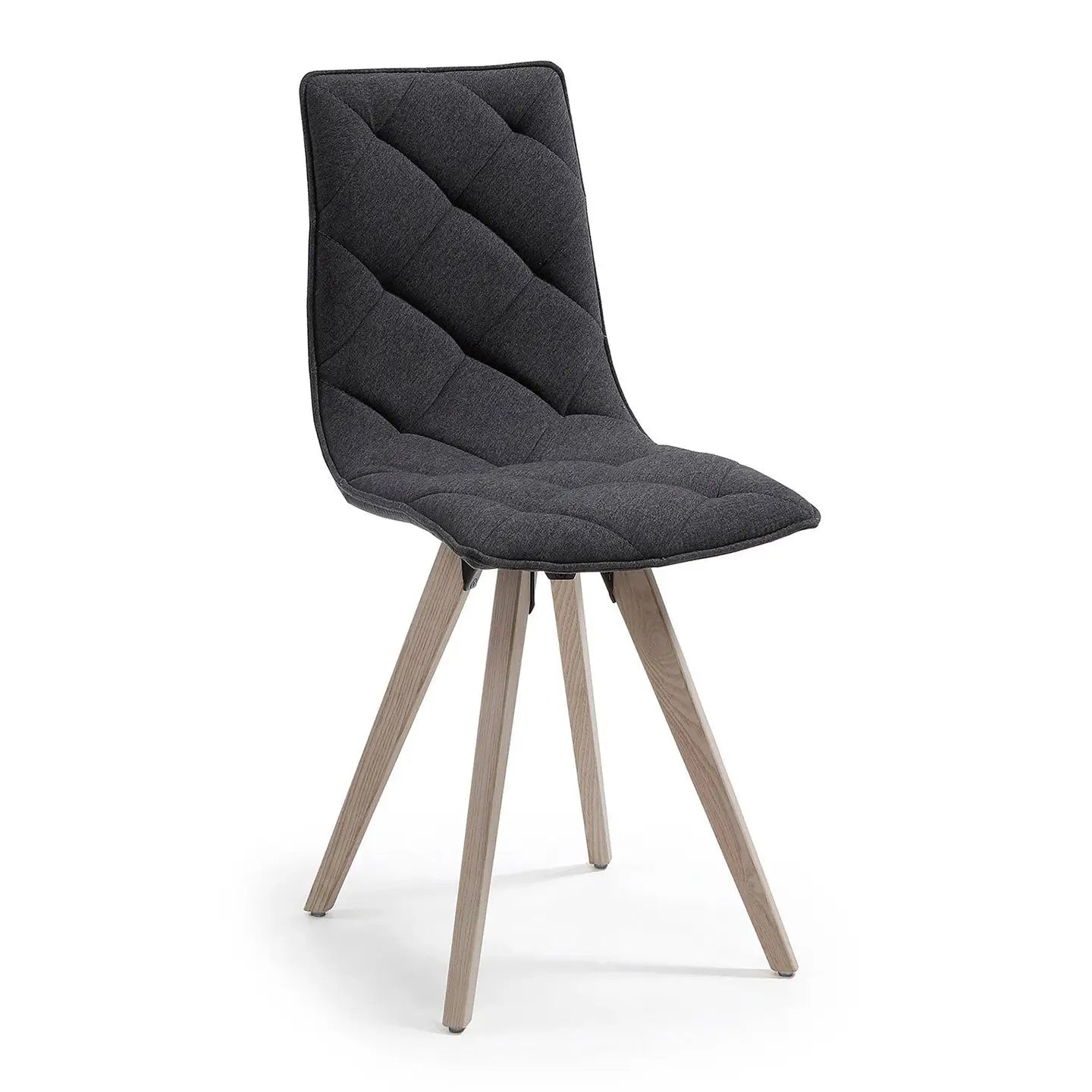 2er Set Stuhl TUK Naturholz Stoff - Sitzdesign