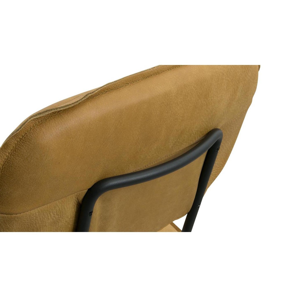 2x Barstuhl CONGA in Leder Africa mustard - Barstuhl Leder