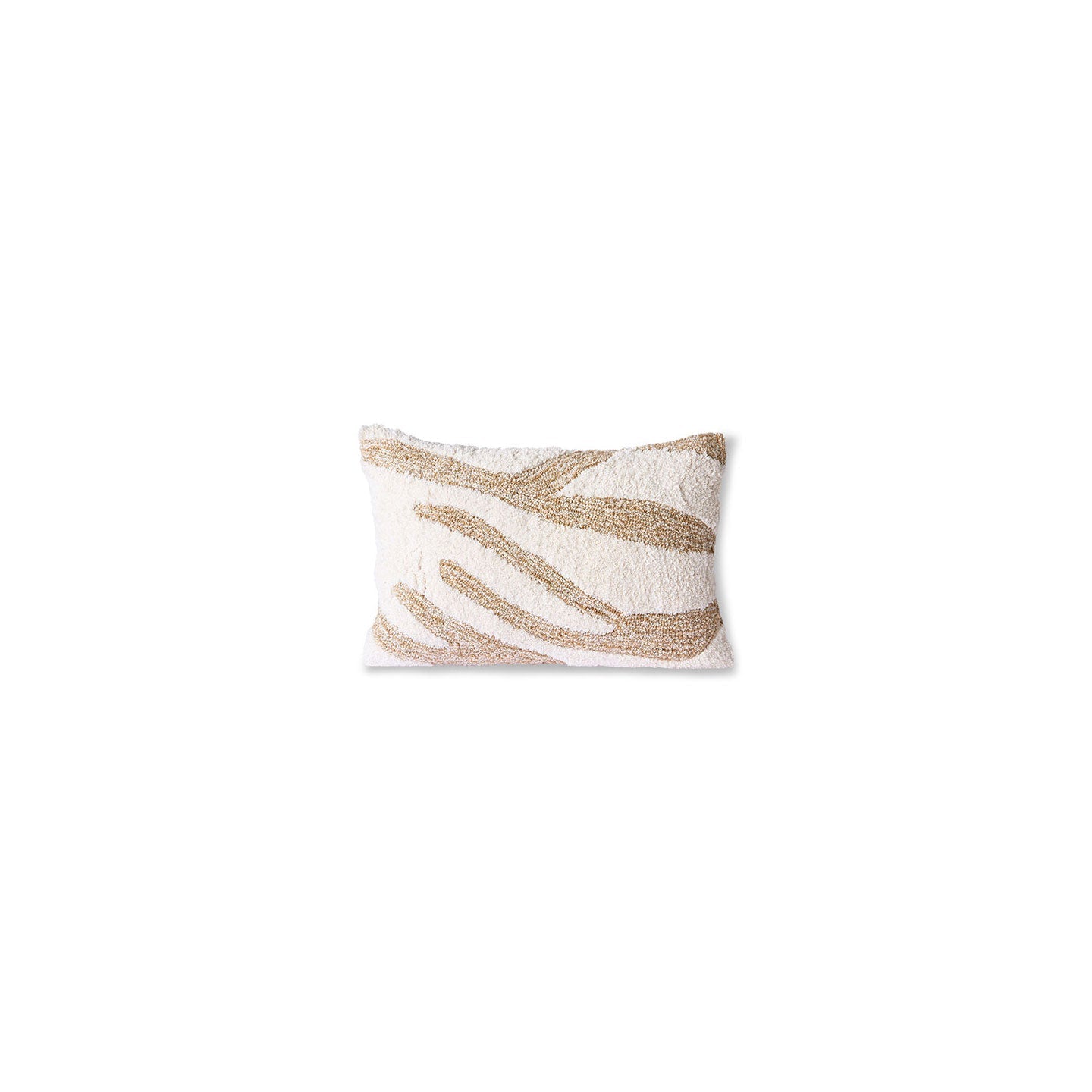 2x Kissen 35x55cm aus Wolle in weiß/beige - Kissen