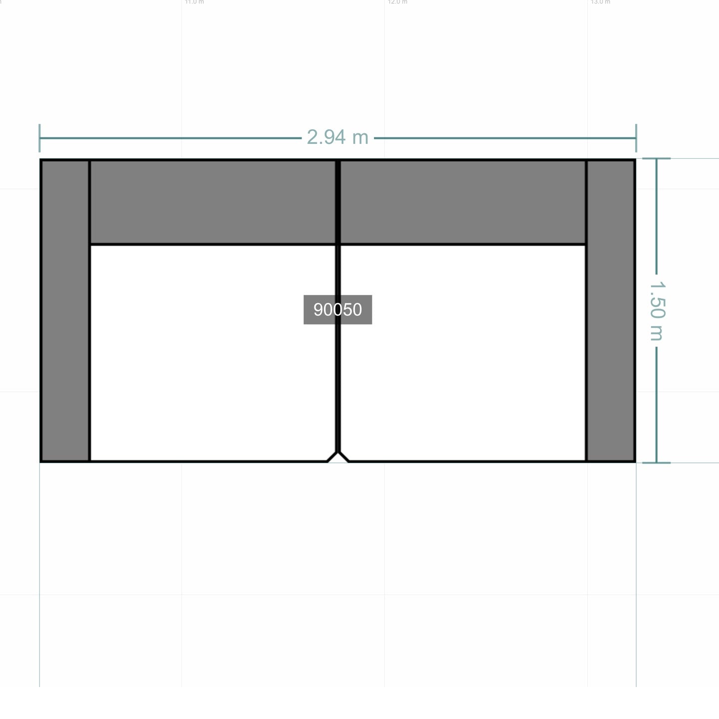 3C Candy Big Sofa King Size in Leder Movini