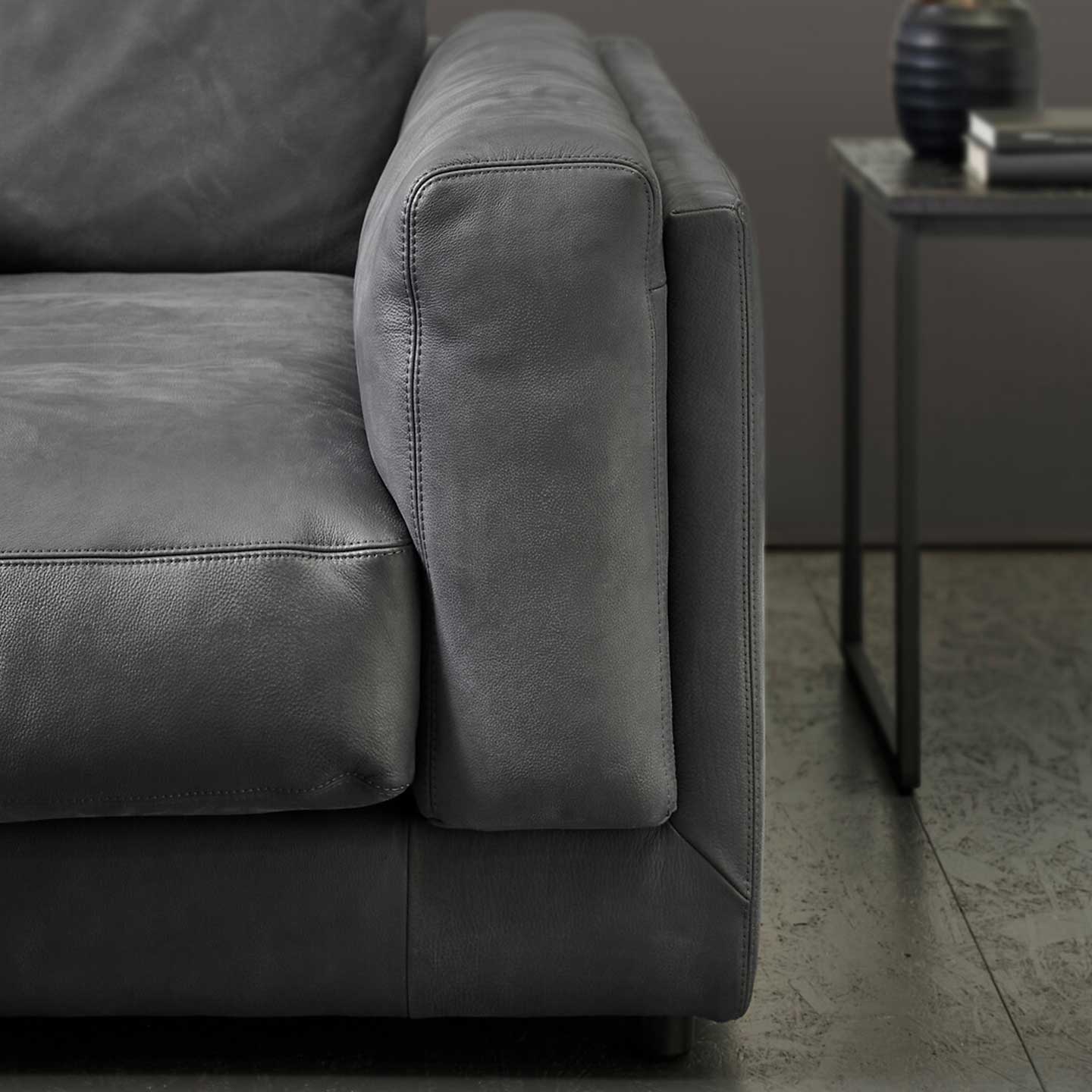 3C Candy Big Sofa King Size in Leder Movini - Sofa Leder