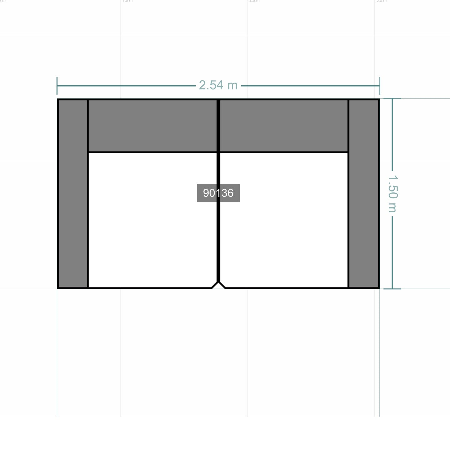 3C Candy Big Sofa King Size in Leder Movini - Sofa Leder