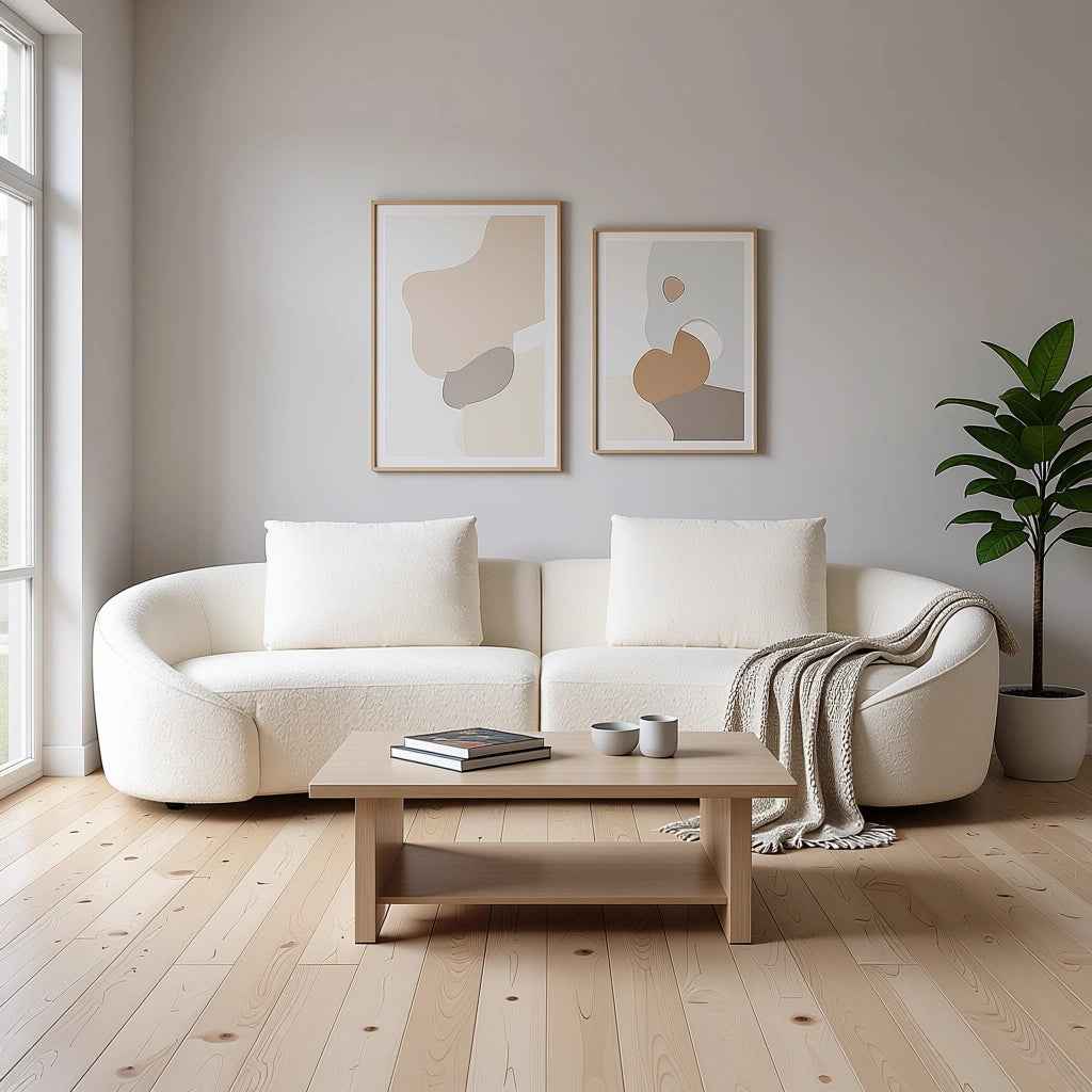 4-Sitzer Sofa ALBA in Boucle Stoff - Sofa Stoff