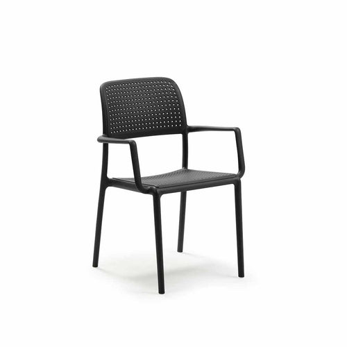 Bild 1 in Galerieansicht laden. Outdoor Armlehnenstuhl BORA - anthracite - Stuhl Kunststoff