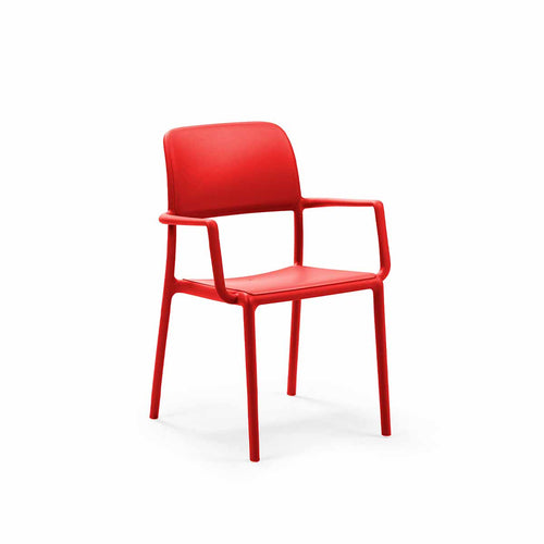 Bild 1 in Galerieansicht laden. Outdoor Armlehnenstuhl RIVA - rosso - Stuhl Kunststoff