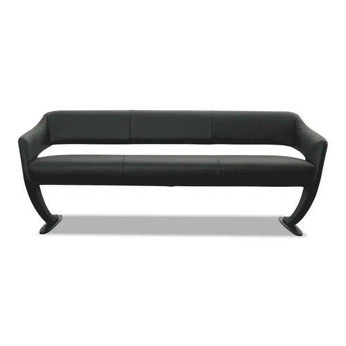 Bild 1 in Galerieansicht laden. 4267 Essbank 1F KINGSMAN in Leder Bronco nero - Sitzbank