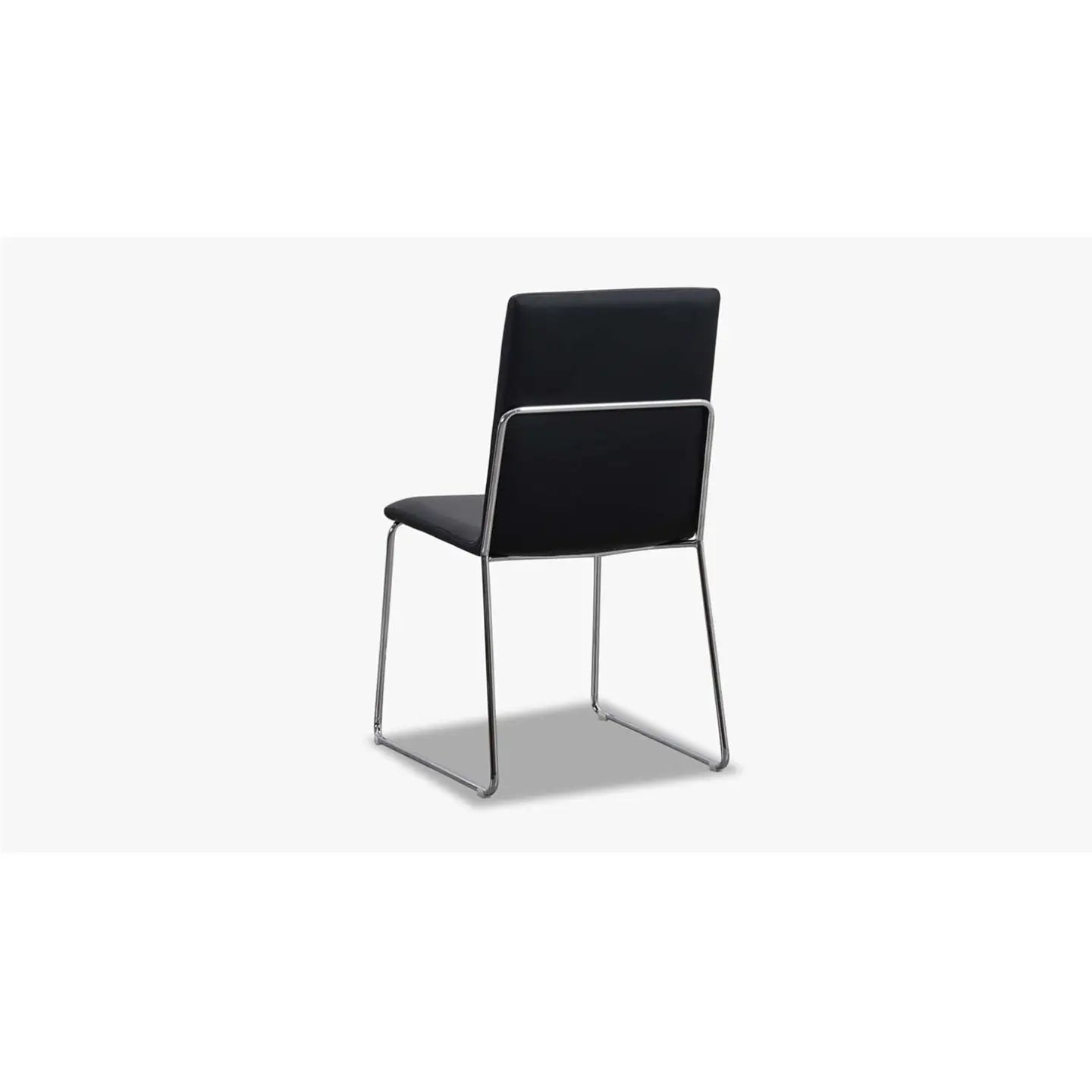 4er Set Stuhl Kitos in Kunstleder schwarz - Stuhl Leder