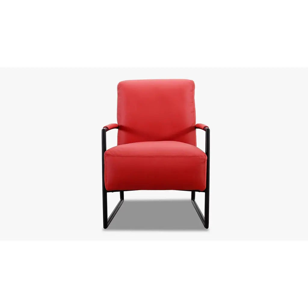 7400 exklusiv Sessel in Leder Bronco rot - Sessel Leder