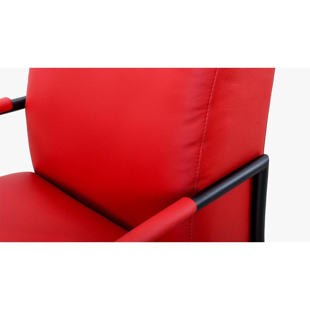 7400 exklusiv Sessel in Leder Bronco rot - Sessel Leder