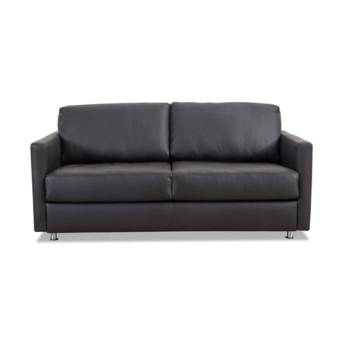 Bild 1 in Galerieansicht laden. Schlafsofa SOGNARE LF140cm in Leder Semalin marron - Schlafsofa Leder