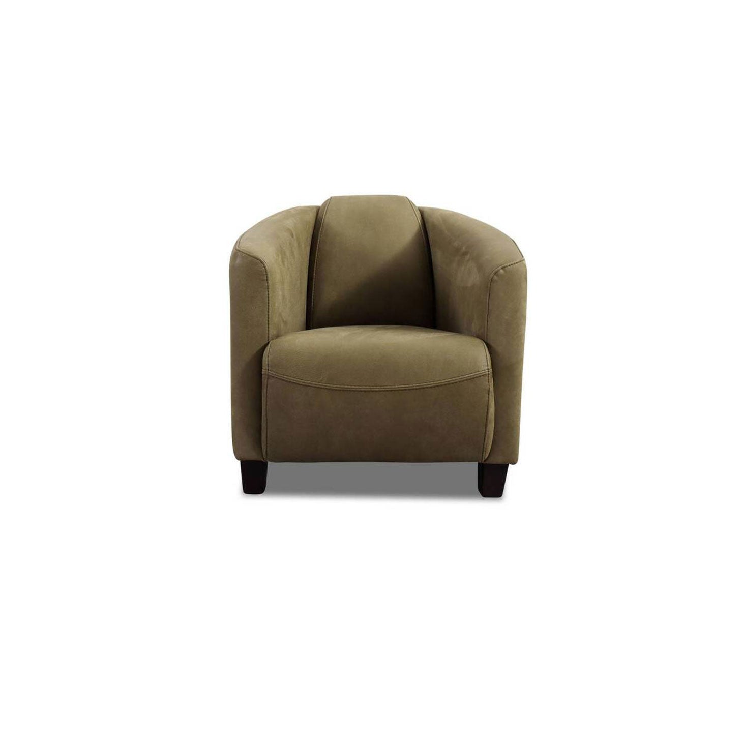 Sessel ROCKET in Leder Kenia - olive - Sessel Leder