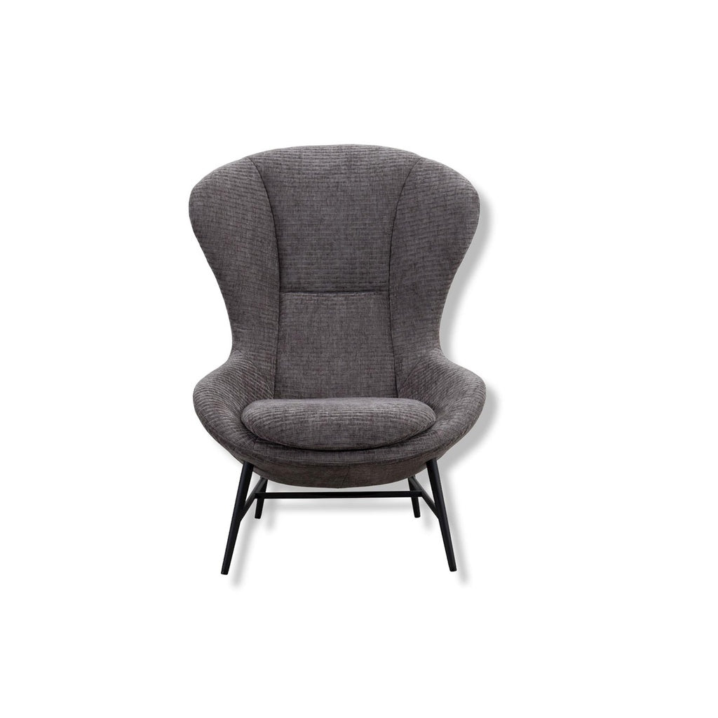 Sessel QUEEN in Stoff Taranto grau - Sessel Stoff