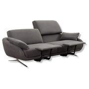Regal_E 3-Sitzer Sofa in Leder Nouveau slate grey - Sitzdesign
