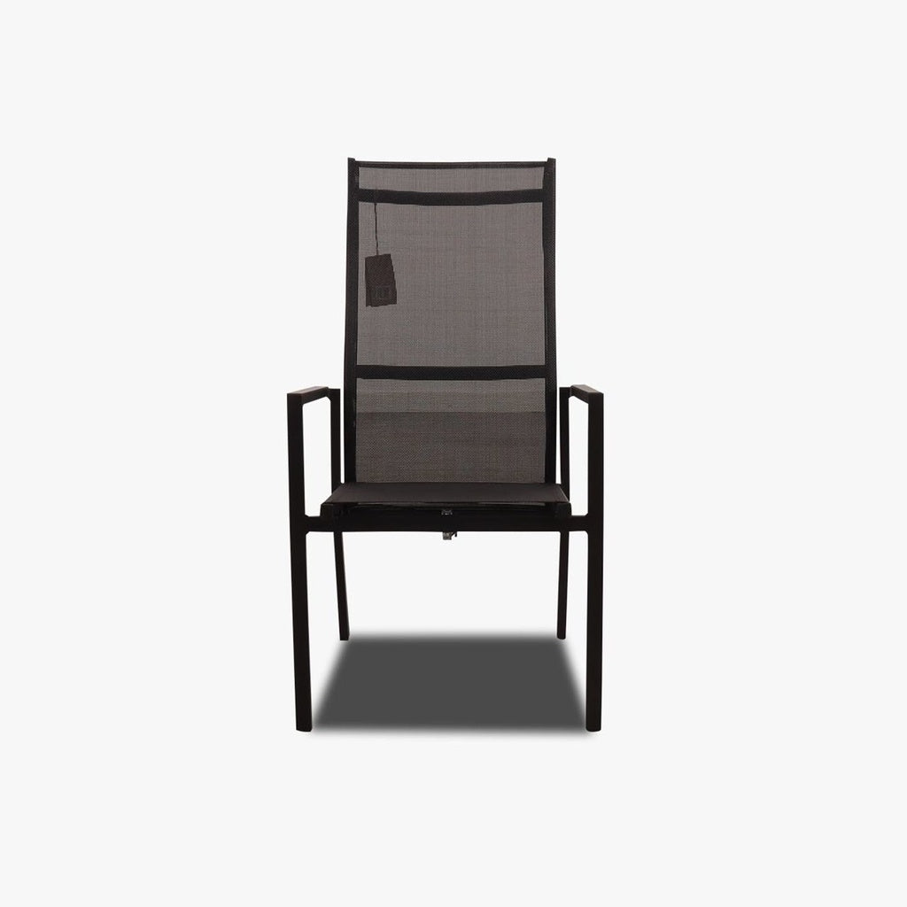 Positionsstuhl AVANTI Aluminium schwarz - Gartenstuhl