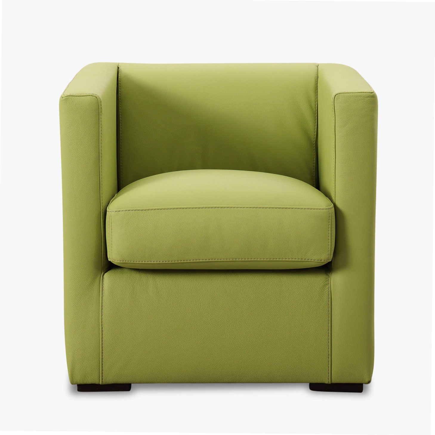Sessel LINO in Leder Toledo lime - Sessel Leder