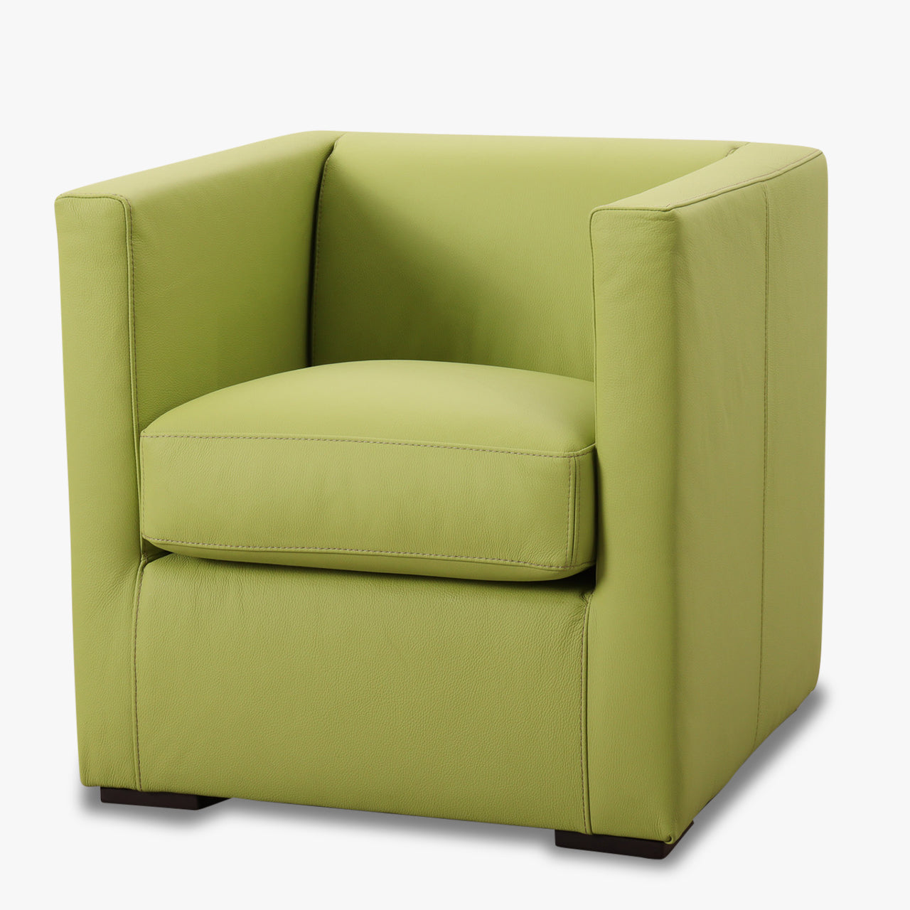 Sessel LINO in Leder Toledo lime - Sessel Leder