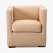 Sessel LINO in Leder Piumone beige - Sessel Leder