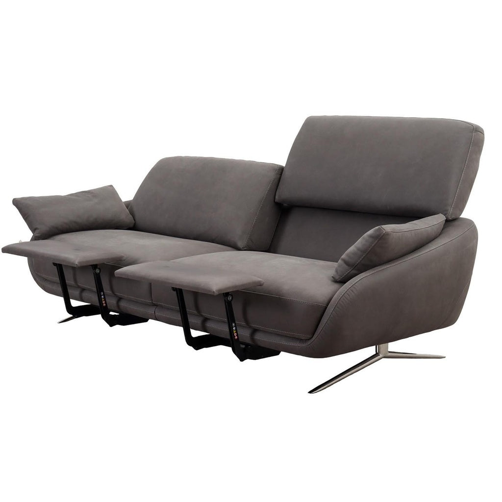 Regal_E 3-Sitzer Sofa in Leder Nouveau slate grey - Sitzdesign