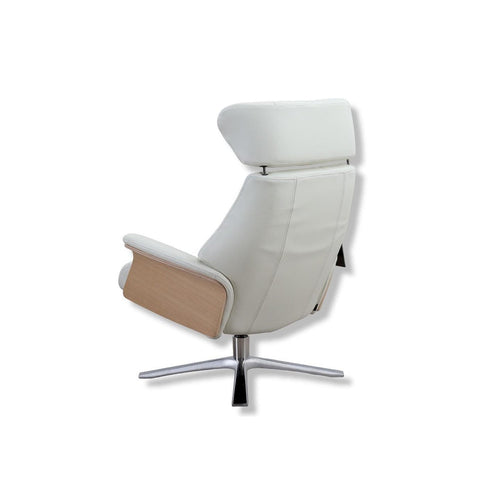 Bild 1 in Galerieansicht laden. Fernsehsessel Air in Leder Fantasy pure white - Sessel Leder