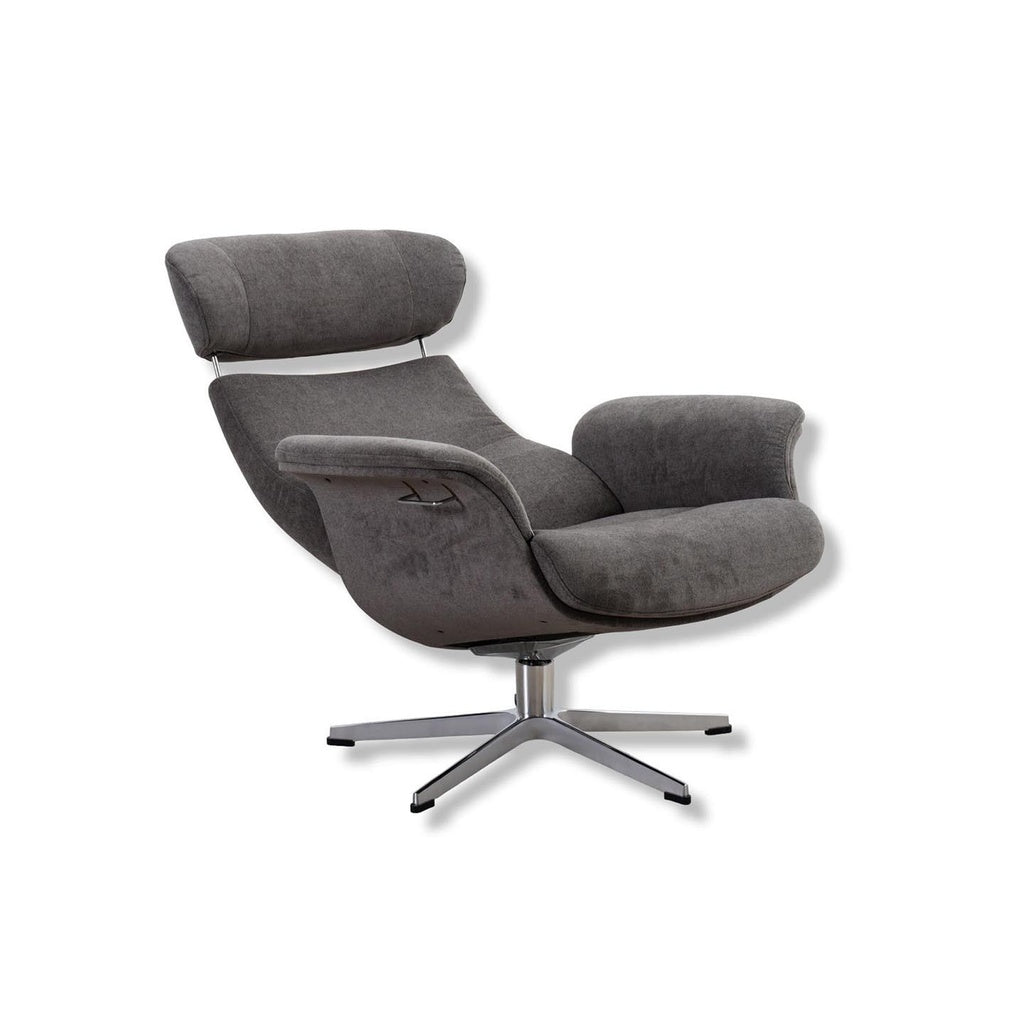 Sessel Time Out in Stoff Velvety mole - Relaxsessel Stoff