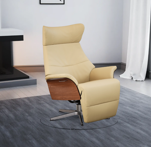 Bild 1 in Galerieansicht laden. Conform Relaxsessel Air mit Fußstütze in Leder Fantasy
