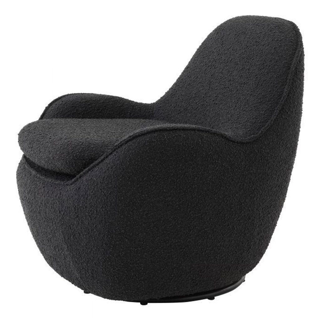 Drehsessel Cupido in Stoff schwarz - Sessel Stoff