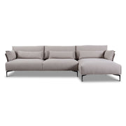 Ecksofa FEUILLE in Stoff Santos - vorstehend rechts - Ecksofa Stoff