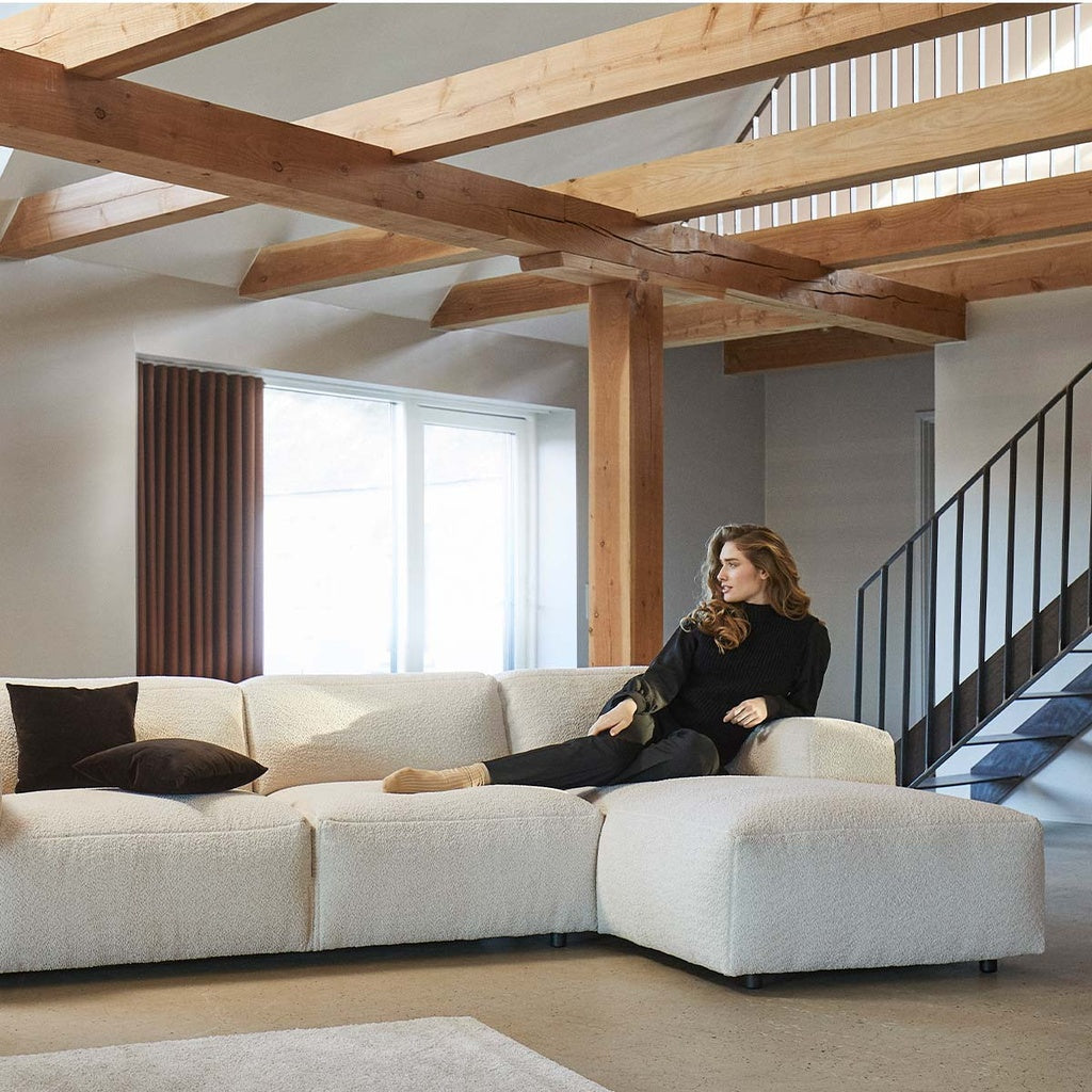 Ecksofa Lucera in Stoff Bormio