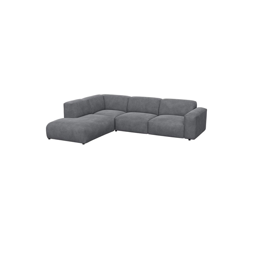 Ecksofa Lucera in Stoff Bormio
