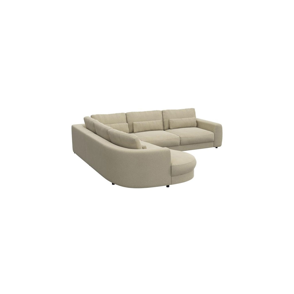 Ecksofa Petrone in Stoff Copparo konfigurierbar