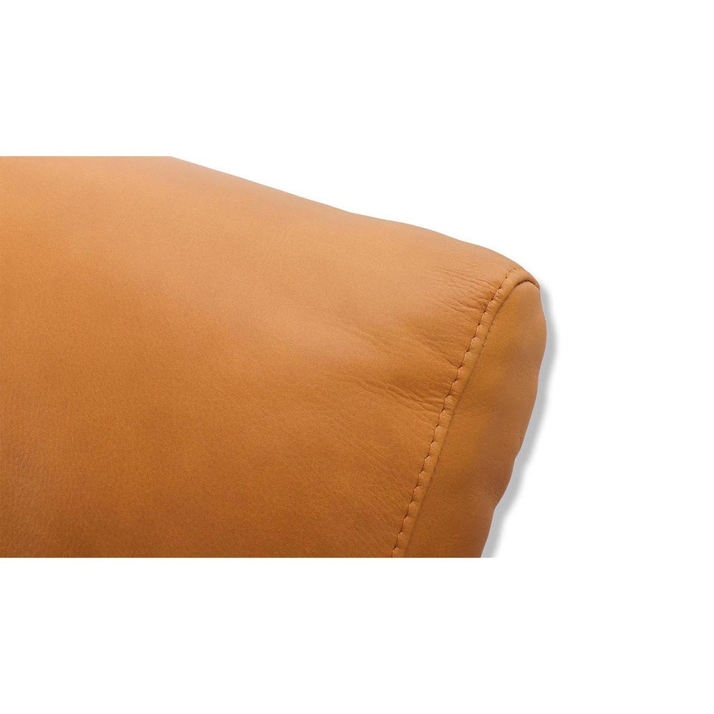 Ecksofa VOLUZZI in Leder Nature cognac - Ecksofa Leder