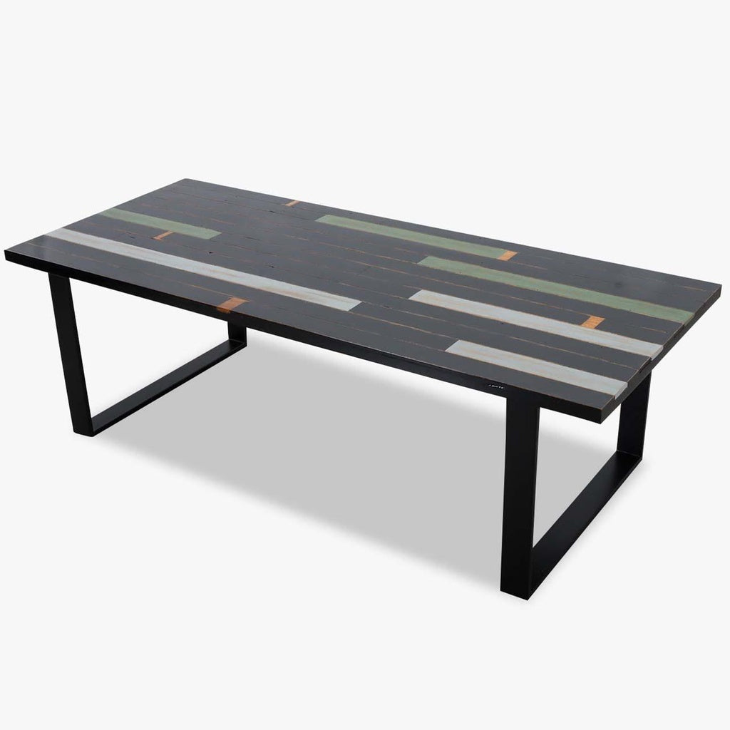 Esstisch CHILL 240x100cm schwarz - bunt - Esstisch Massivholz