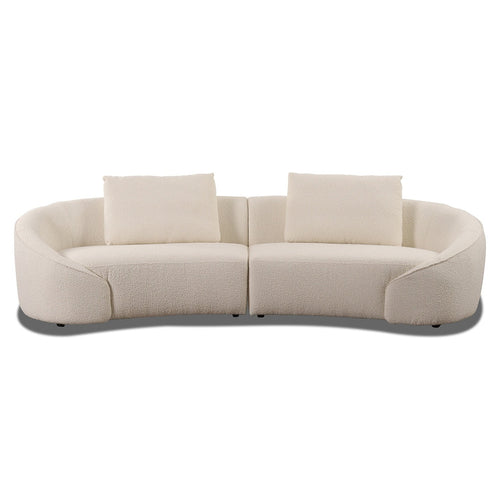 Bild 1 in Galerieansicht laden. 4-Sitzer Sofa ALBA in Boucle Stoff - Sitzdesign