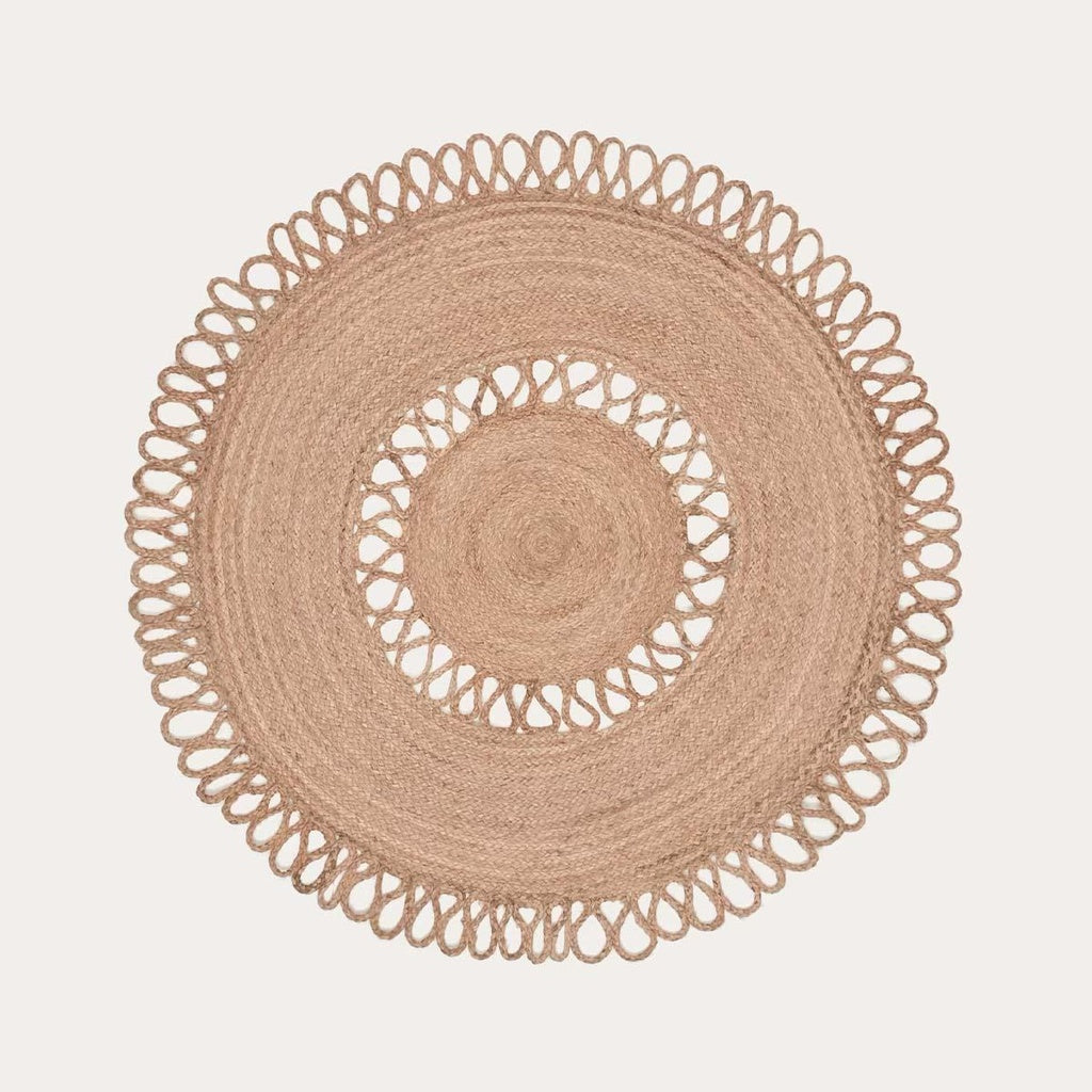 Teppich Vicenza rund natur - Größe Ø120cm - Teppich