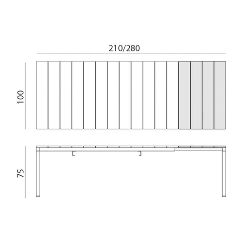 Bild 1 in Galerieansicht laden. Outdoor Tisch RIO ALU 210 - Gartentisch