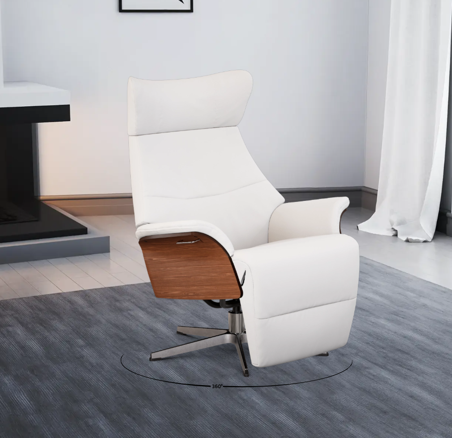 Conform Relaxsessel Air mit Fußstütze in Leder Fantasy
