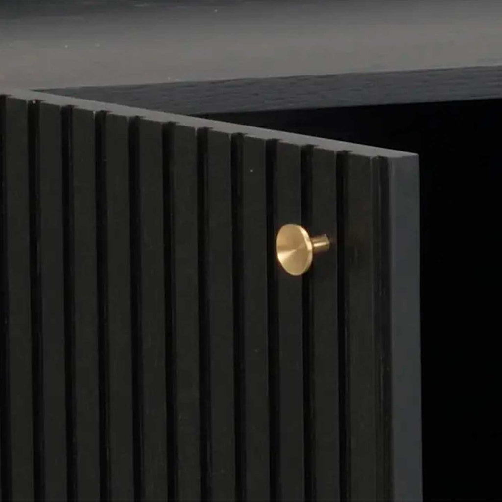 Highboard Halifax in Eiche schwarz - Kommode