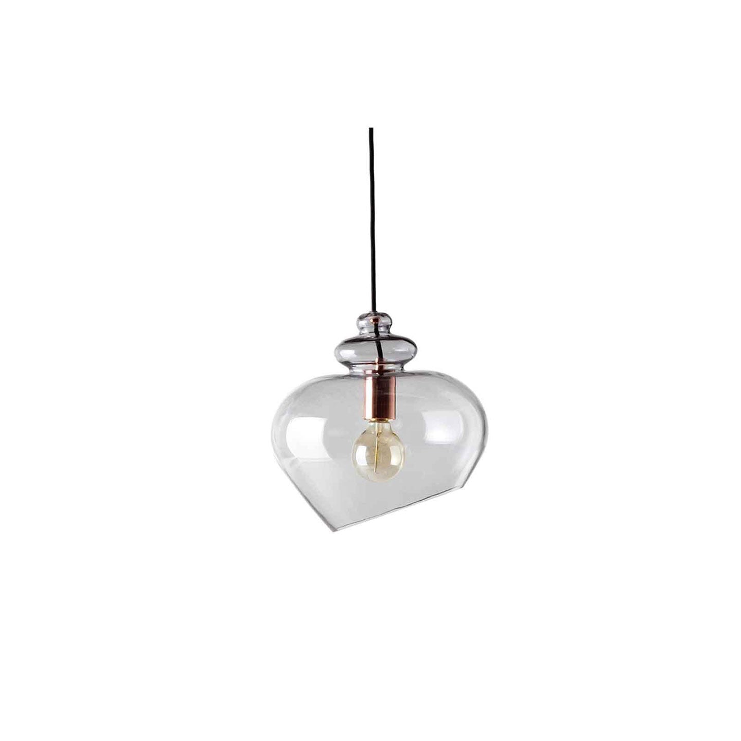 Pendellampe GRACE ø30cm smoked - kupfer - Pendellampe