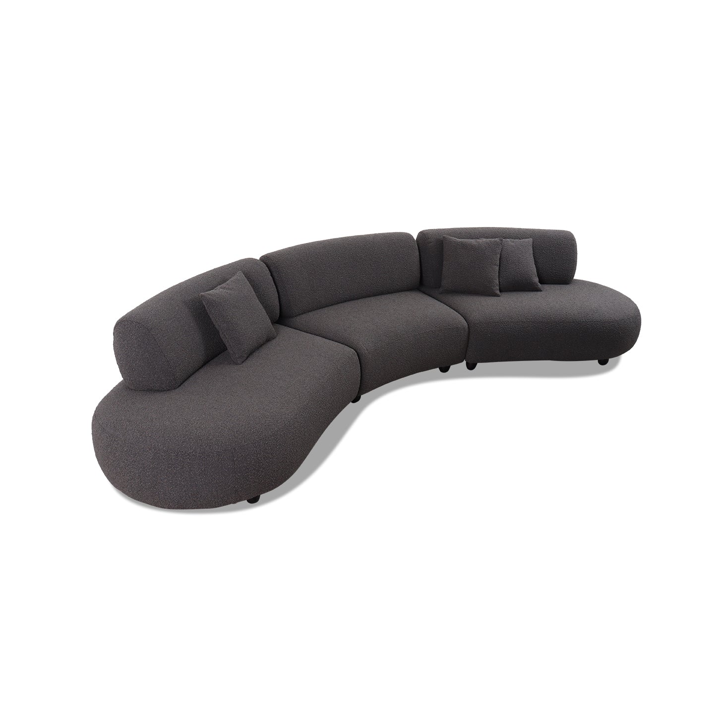 Sofa ISLAND in Stoff Legend mocca - Sitzdesign