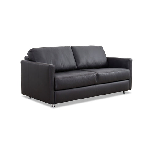 Bild 1 in Galerieansicht laden. Schlafsofa SOGNARE LF140cm in Leder Semalin marron - Schlafsofa Leder