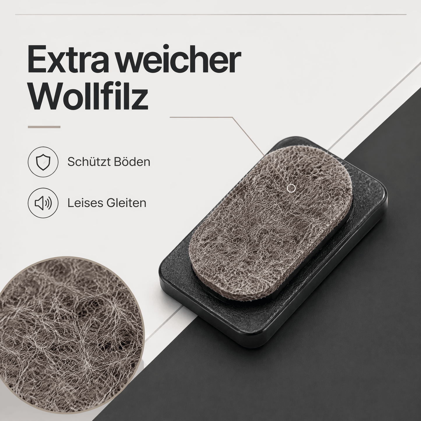 Venjakob Filzgleiter / Filzeinsatz 4er Set Zubehör 9999-3222