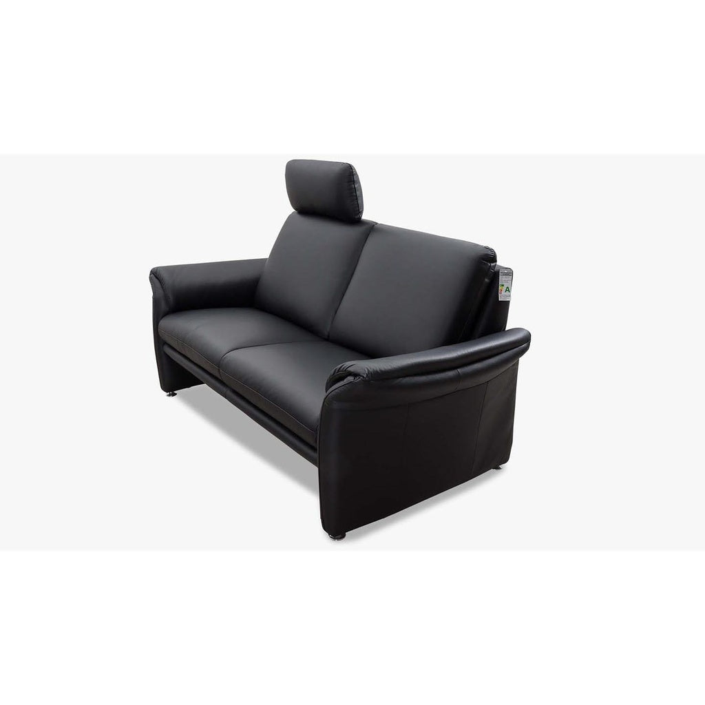 Couchgarnitur 24980 Variante LUCCA in Leder Z62 schwarz - Sitzdesign