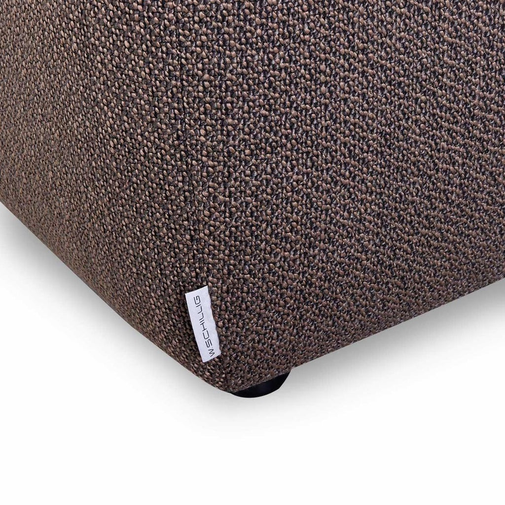 Ecksofa 18050 around the block in Stoff T88 braun - Ecksofa Stoff