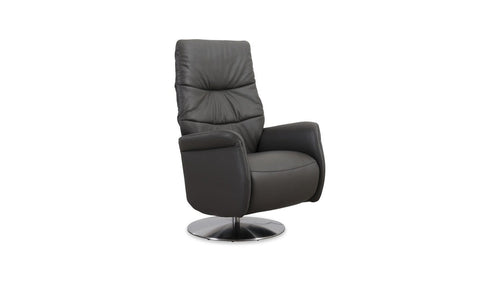 Bild 1 in Galerieansicht laden. Fernsehsessel mit Doppelmotor 32630 LIMBOO in Leder Z73 graphite - Relaxsessel Leder