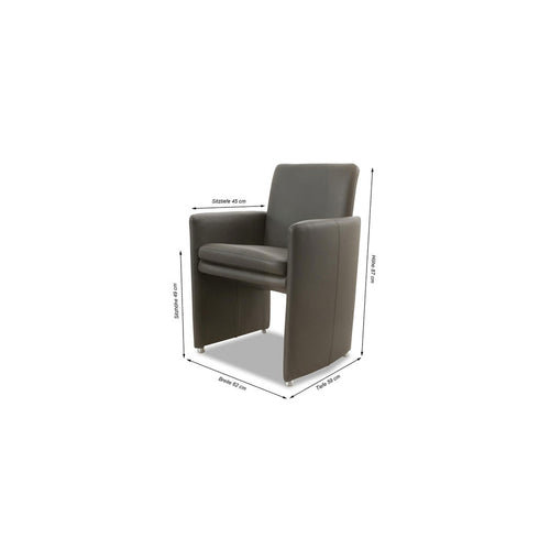 Bild 1 in Galerieansicht laden. Stuhl-Sessel 10600 RIALTO in Leder Z73 - Stuhl Leder